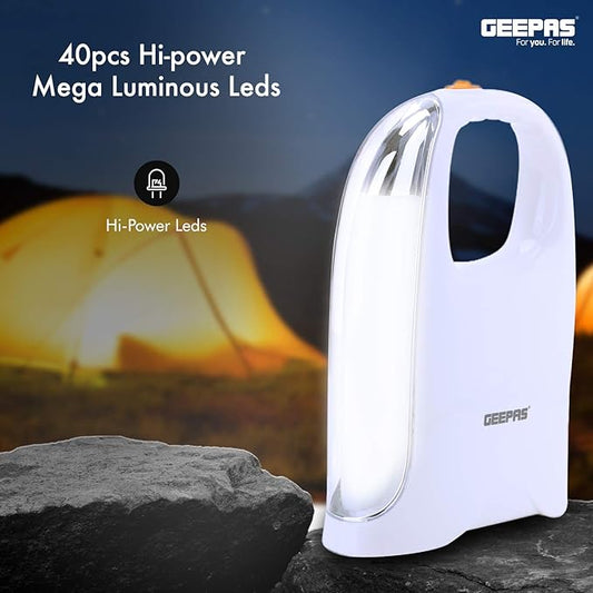 Geepas Rechargeable LED Lantern - Emergency Lantern with Portable Handle