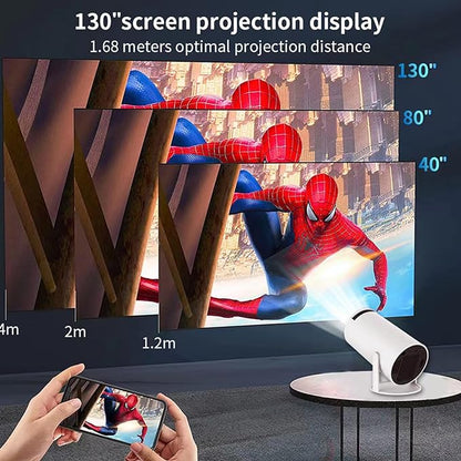 Portable Smart Mini Projector 5G WIFI, Support 4K, Big Screen