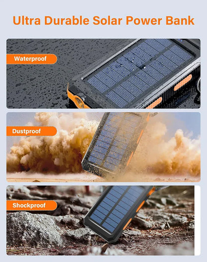 Solar Charger,20000mAh Solar Power Bank