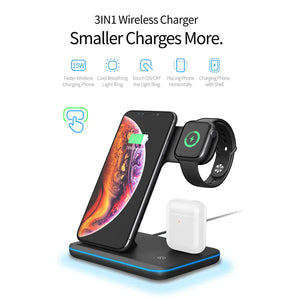 Wireless Charger Stand 3 in 1